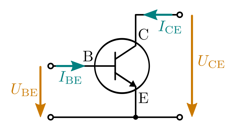 fig-npn-transistor-stroeme-spannungen